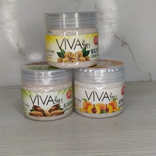 اسکراب صورت ویواش مدل روغن گردو (vivash scrub) 200میل