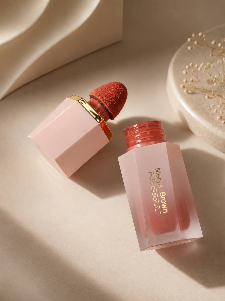 رژگونه مایا برون مایع پد دار 401 | MAYA BROWN liquid blush