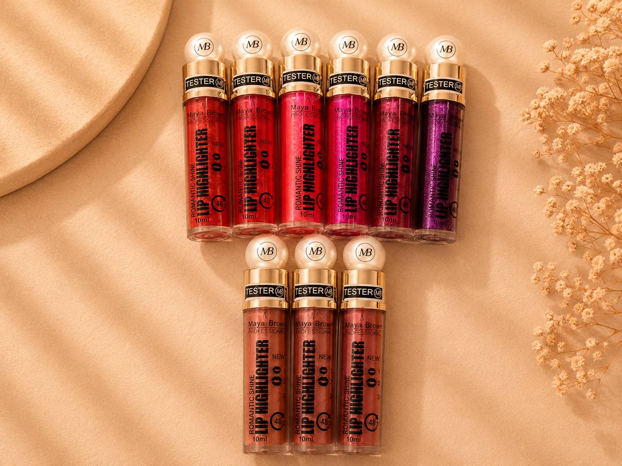 رژلب مایع مایا برون گلایتری 48 ساعته 703 | MAYA BROWN Glitter liquid lipstick